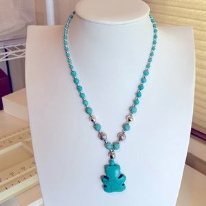18” to 20” Turquoise/Blue Beaded women’s Necklace